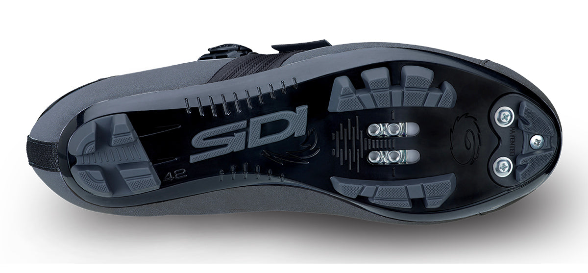 Sidi Aertis Mega GreyBlack - Sole and cleat view