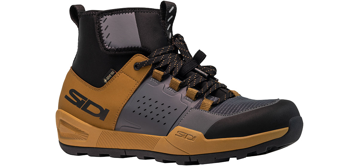 Sidi Atomus Mid GTX - Harvest/Gray - Side Profile View