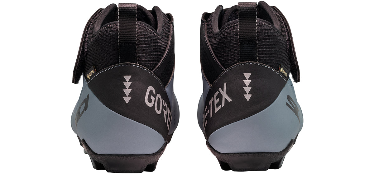 Sidi Glacies Cycling Boot - Frost Grey/Black - Rear heel view