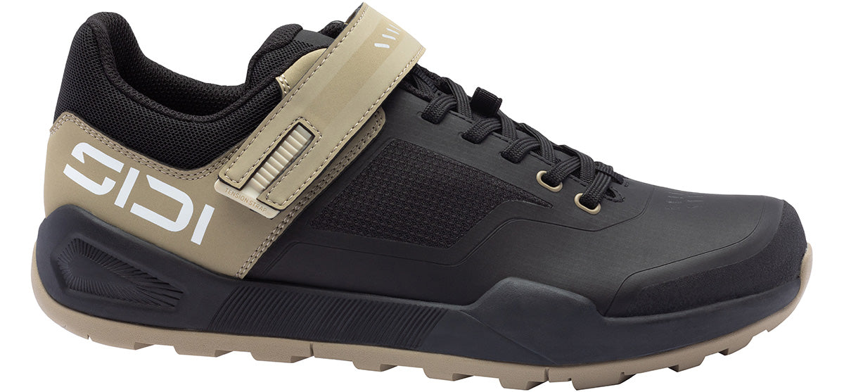 Sidi Indomita Clipless Mountain Bike Shoe - Sand Black - Side View