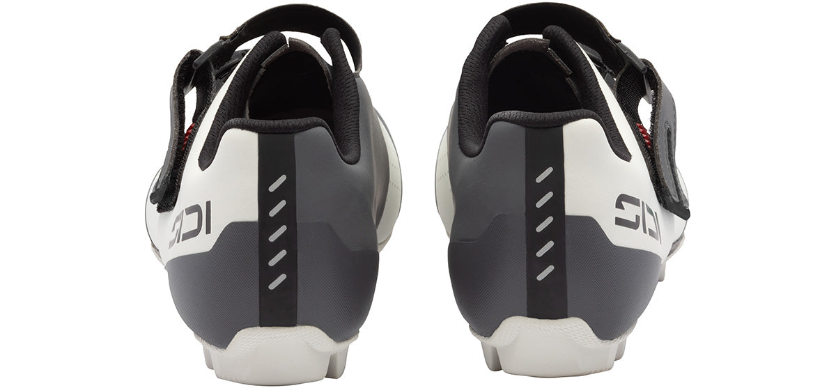 Sidi Physis Mountain Bike Shoe - Ice White Anthracite - Heel View
