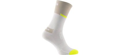 SIDI Neo Socks - White/Sand - Side profile view