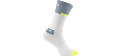 SIDI Neo Socks - White/Frost Grey - Side profile view