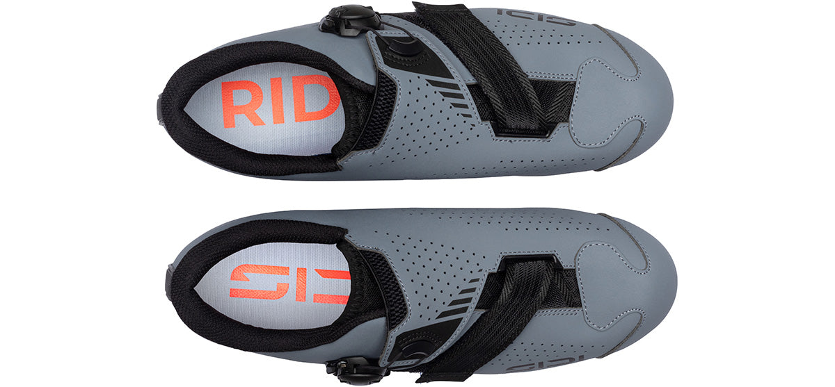 Sidi Aertis Mega Cycling Shoe - Grey Black - Top Down View