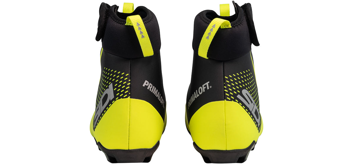 Sidi Algor Cycling Boot - Yellow/Black - Back Heel View