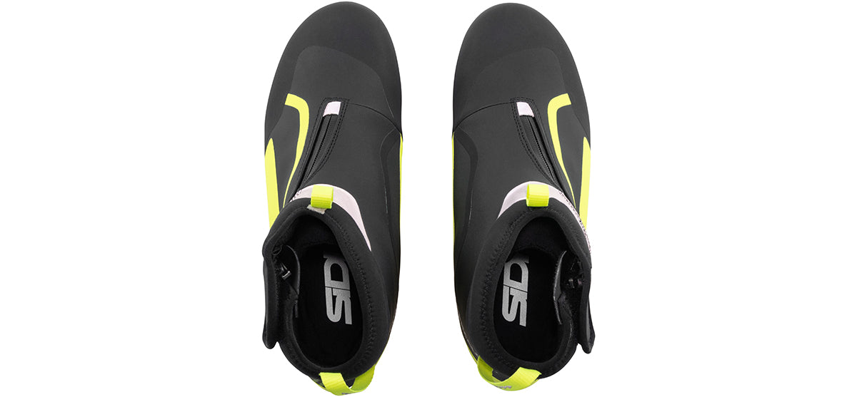 Sidi Algor Cycling Boot - Yellow/Black - Top Down View