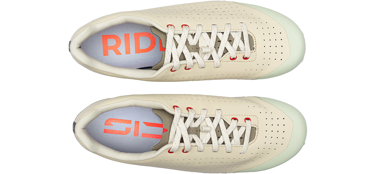 Sidi Asper Lace Gravel Cycling Shoe - Sand - Top down View