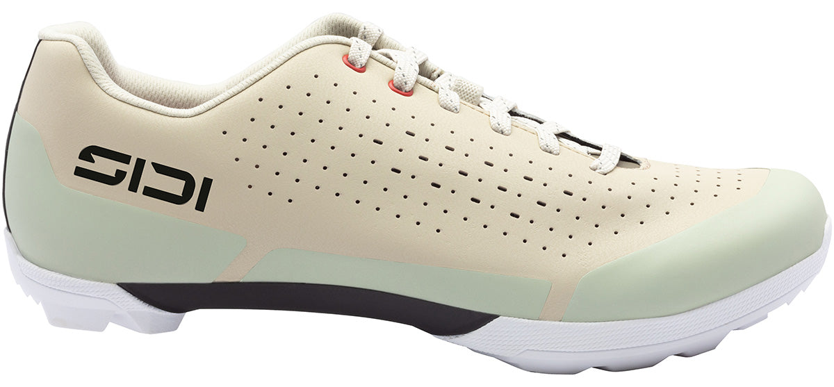 Sidi Asper Lace Gravel Cycling Shoe - Sand - Side View