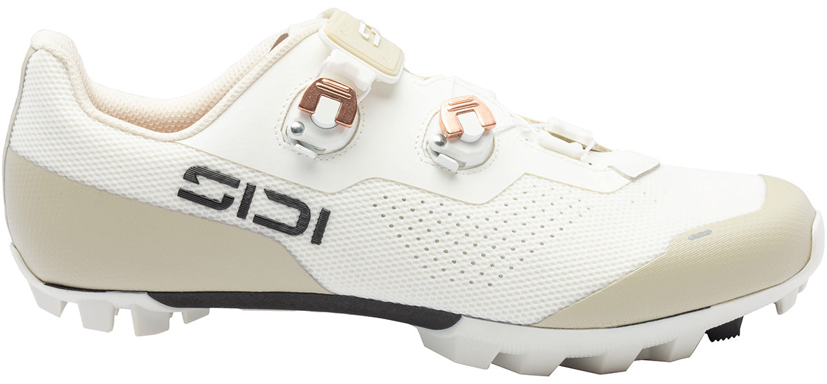 Sidi Dominator X Women's Cycling Shoe - Ice white sand - side view