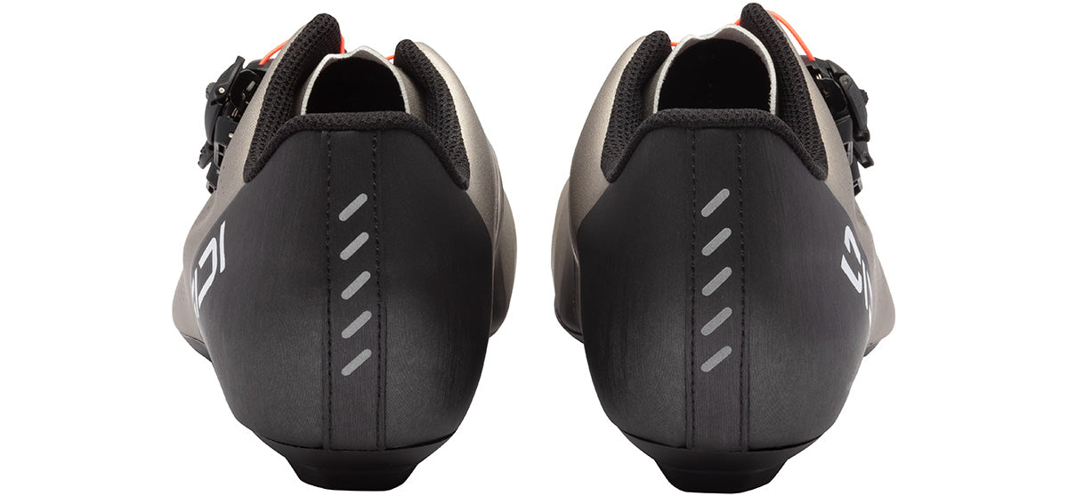 Sidi Ergo 6 Men's Road Cycling Shoe - Silver - Heel View
