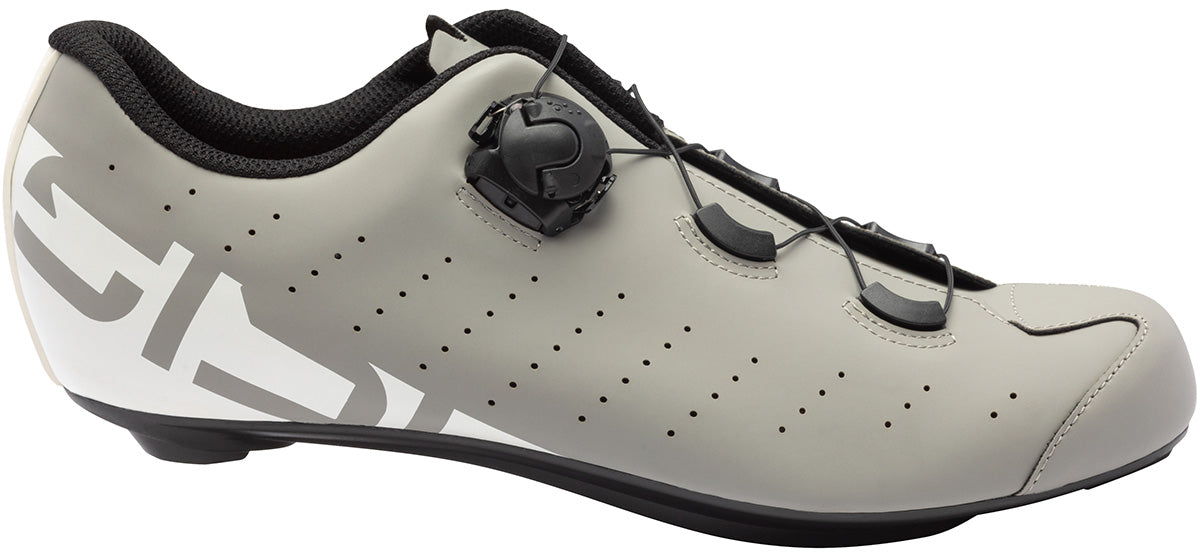 Sidi Fast 2 Men's Road Cycling Shoes - Cement Ice White - Side View