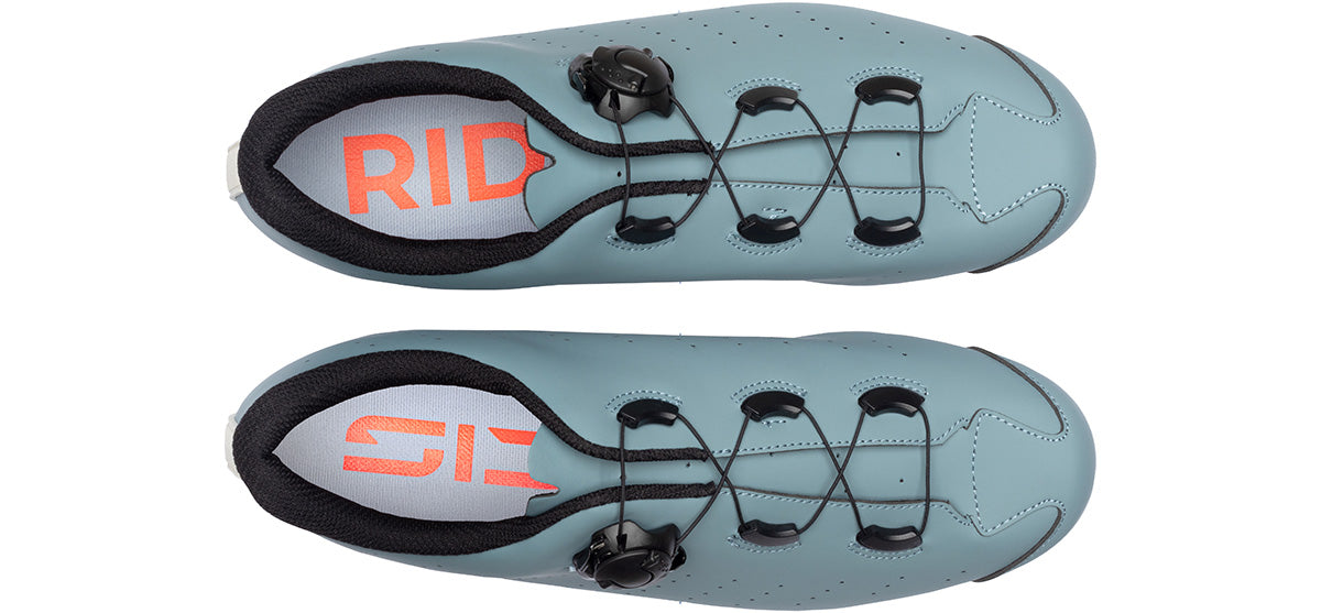 Sidi Fast 2 Men's Road Cycling Shoes - Frost Grey Ice White - Top Down View