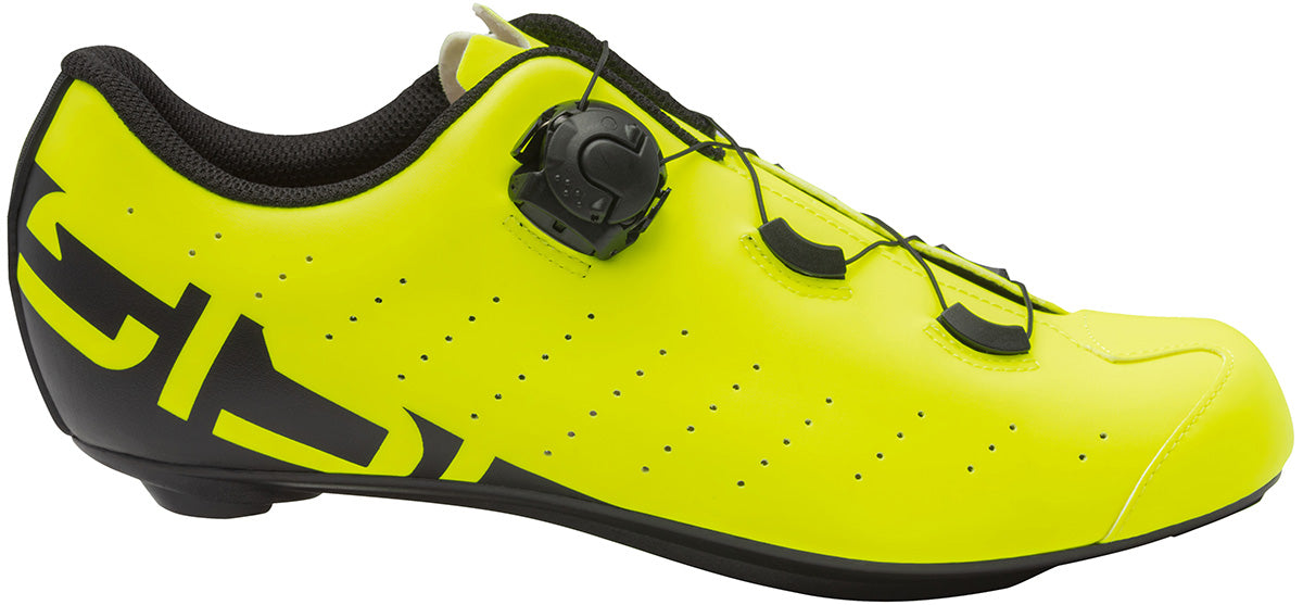 Sidi Fast 2 Men's Road Cycling Shoes - Yellow Fluo Black - Side View