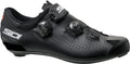 Black cycling shoe with Sidi branding on a white background