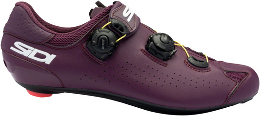 Purple cycling shoe with Sidi branding on a white background