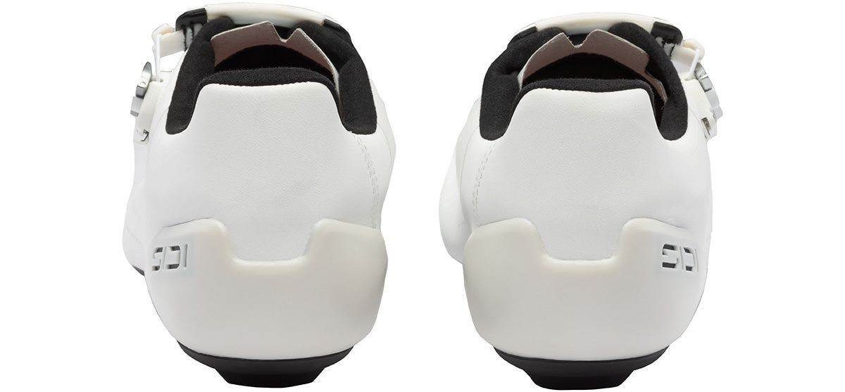 Sidi Genius X Road Cycling Shoe - Men's - White - Heel View