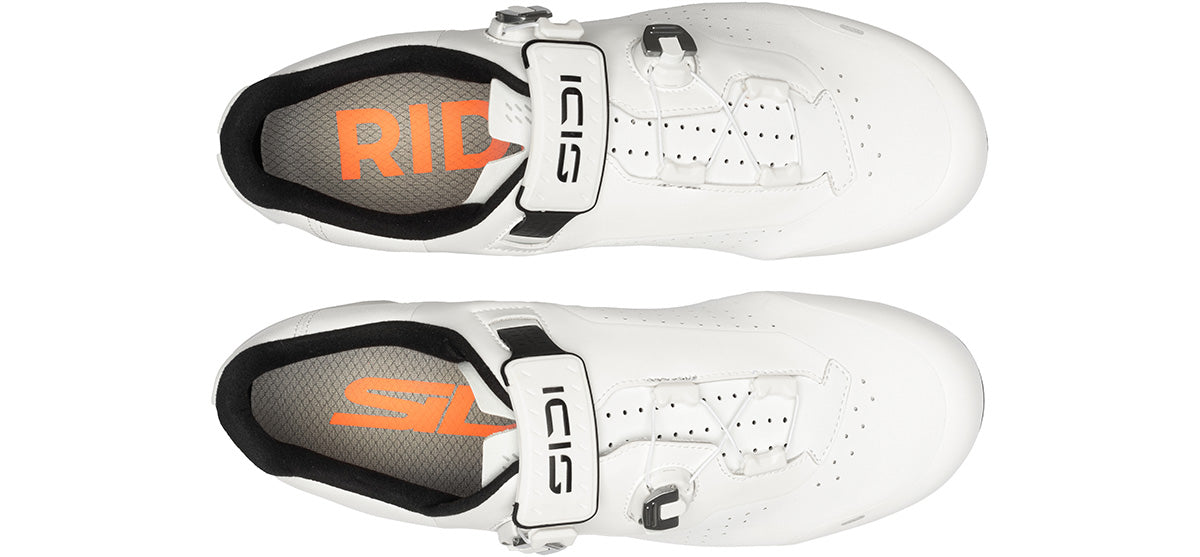 Sidi Genius X Road Cycling Shoe - Men's - White - Top Down View
