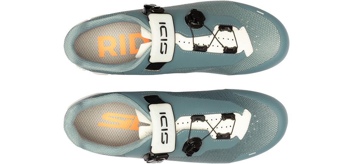 Sidi Genius  WYVE Cycling Shoe - Men's - Frost Grey White - Top Down View