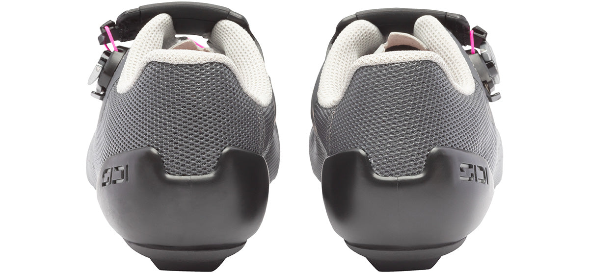 Sidi Genius X WYVE Women's - anthracite grey - heel view
