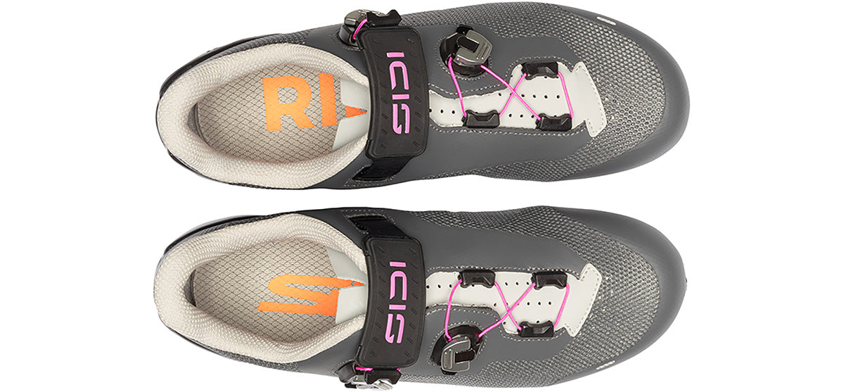 Sidi Genius X WYVE Women's - anthracite grey - top down view