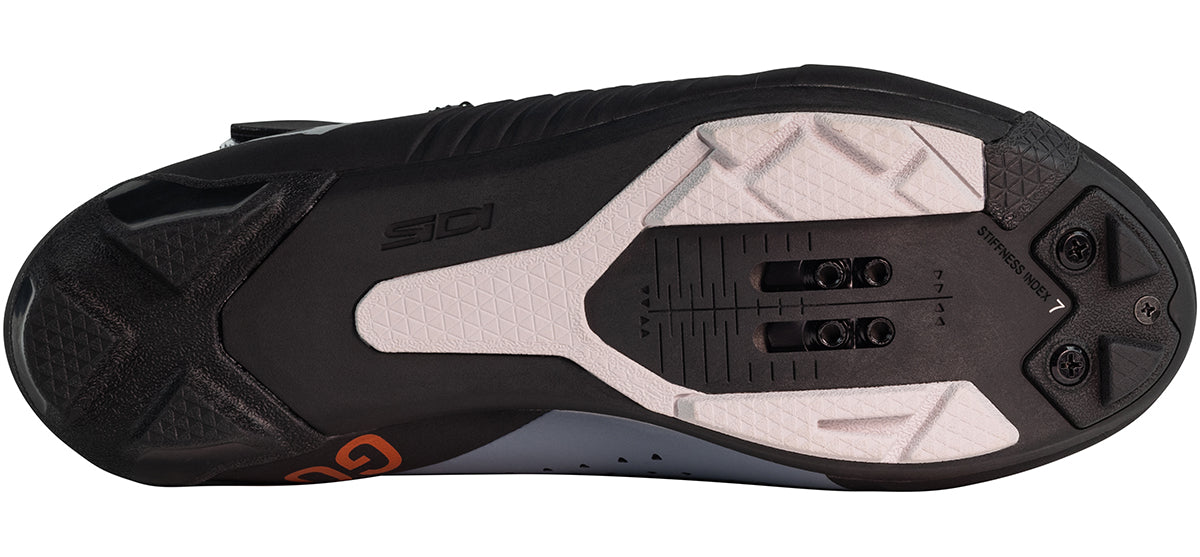 Sidi Hiemx Cycling Boot - Frost Gray/Black - Bottom Sole View