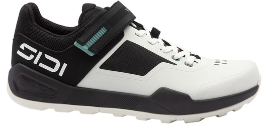 Sidi Indomita Clipless Mountain Bike Shoe - Ice White Black - Side View