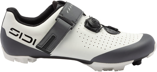 Sidi Physis Mountain Bike Shoe - Ice White Anthracite - Side View