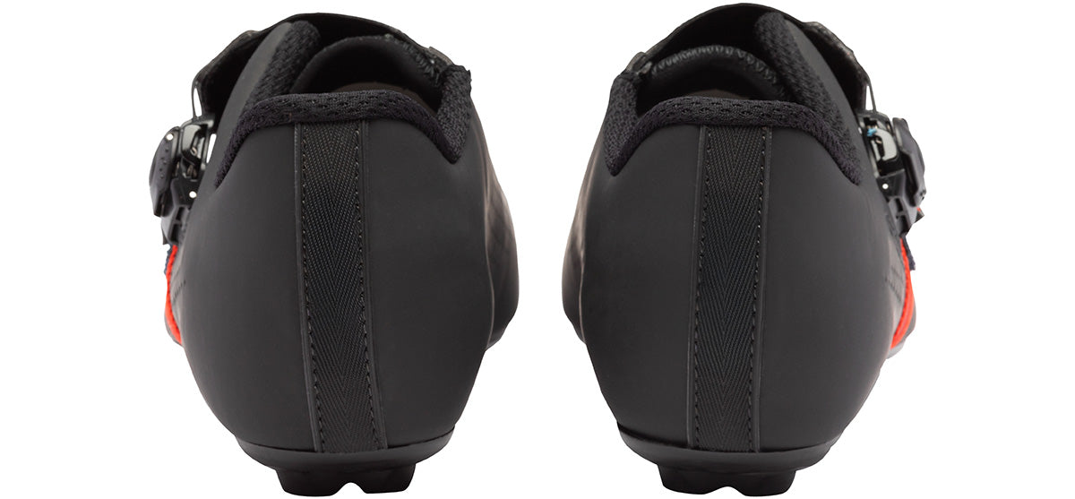 Sidi Prima Men's Road Cycling Shoe - Black Red - Heel View