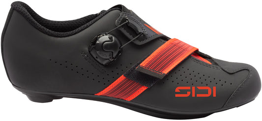 Sidi Prima Men's Road Cycling Shoe - Black Red - Side View