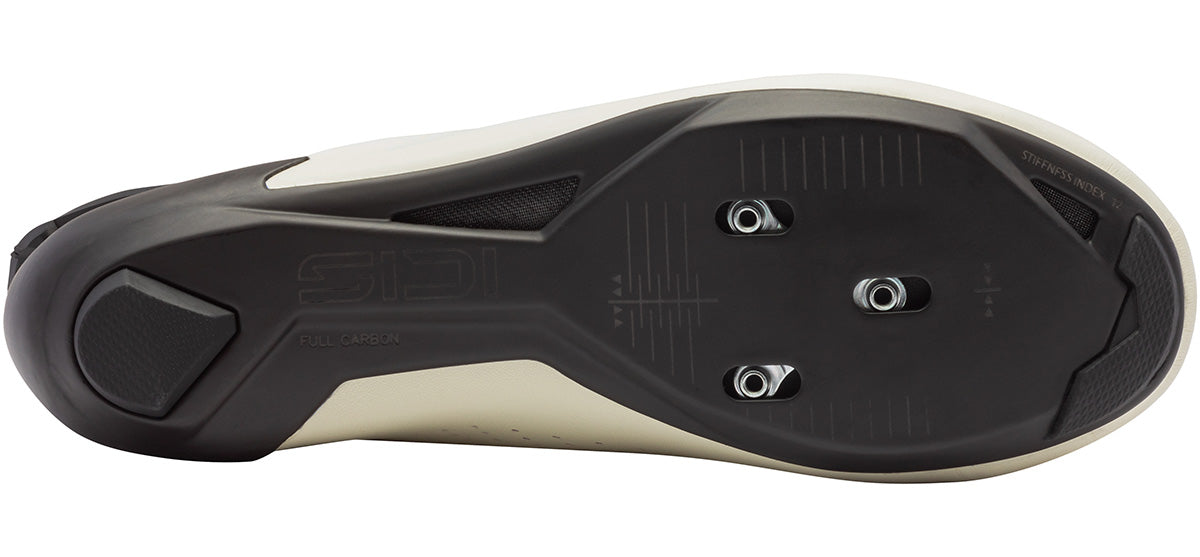 Sidi Shot 3 Road Cycling Shoe - Ivory - Bottom Sole View
