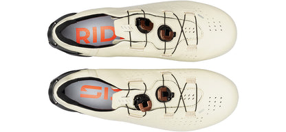 Sidi Shot 3 Road Cycling Shoe - Ivory - Top Down View