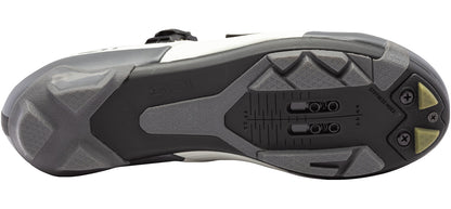 Sidi Silvis XC Mountain Clipless Cycling Shoe - White Olive Green - Bottom Sole View
