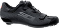 Black cycling shoe with Sidi logo on a white background
