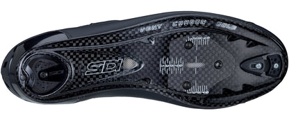 Black carbon fiber sole with 'SID' branding on a white background
