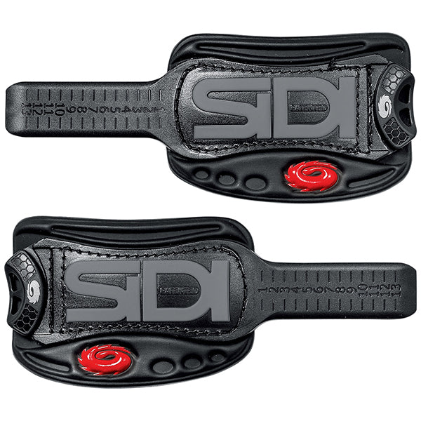 Black/Gray shoe straps with SIDI branding on a white background