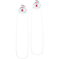 Two dial system cables with Dial in white with logo and push button