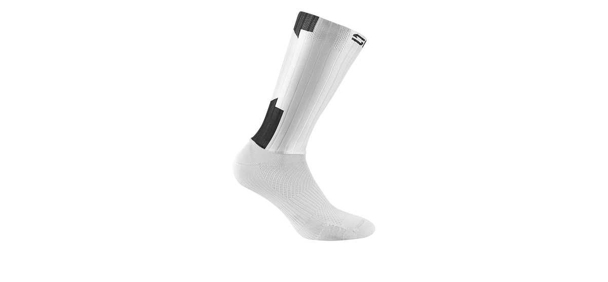 Sidi Teres Sock - White Black - Front three quarter view