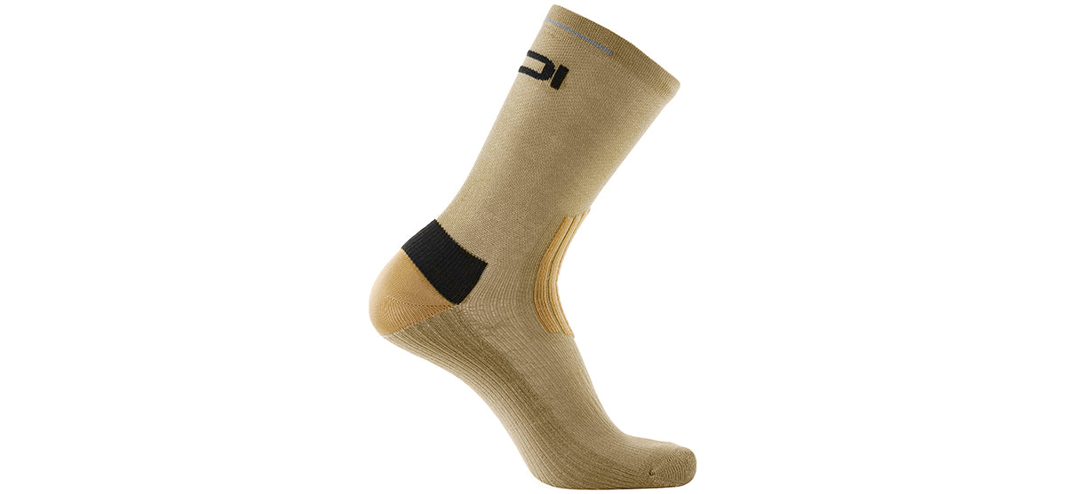 SIDI Visibilis Socks - Sand - Side profile view