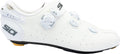 White cycling shoe with Sidi logo on a white background
