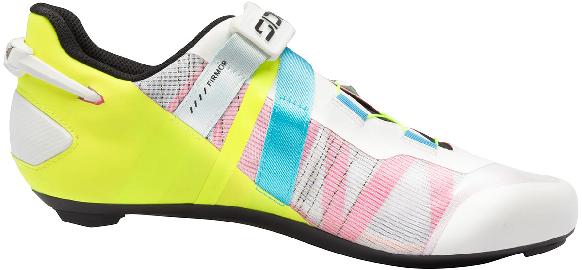 Sidi Wire 3 Men's Road Cycling Shoe - White Fluo Yellow - Inner Side View
