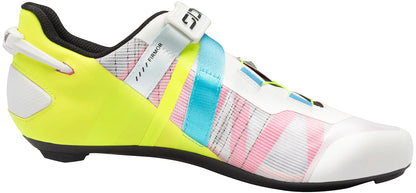 Sidi Wire 3 Men's Road Cycling Shoe - White Fluo Yellow - Inner Side View