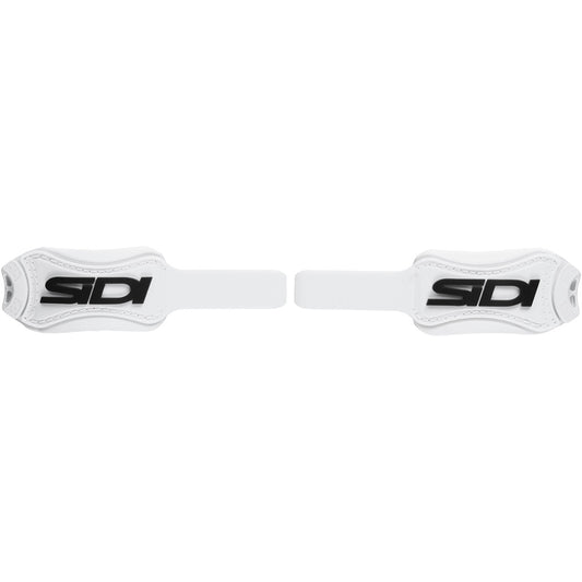 White shoe straps with SIDI logo on a white background